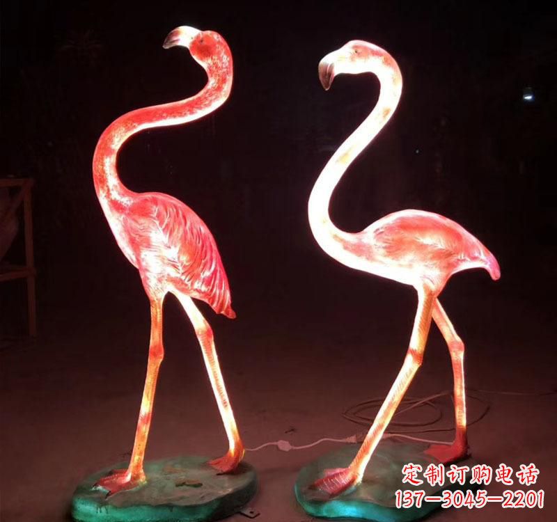 南通不锈钢火烈鸟绚丽多彩的艺术品