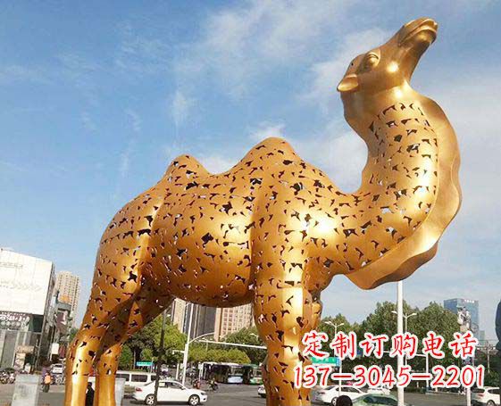 南通不锈钢锻造骆驼雕塑