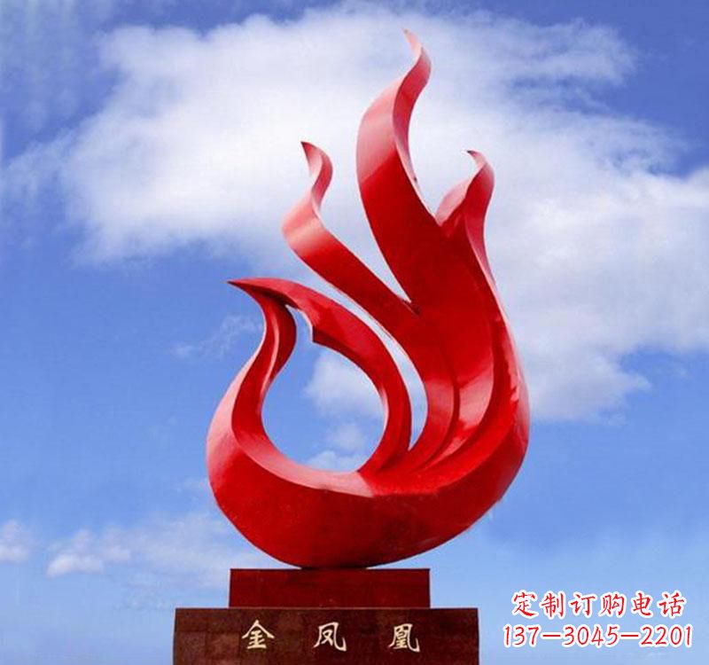 南通不锈钢凤凰雕塑——精致灵动的艺术品