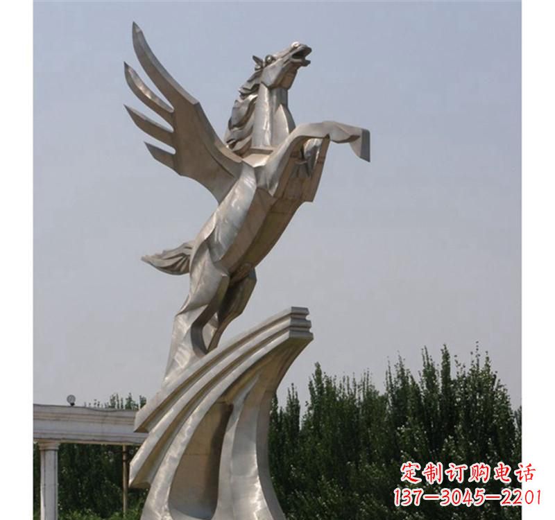 南通不锈钢飞马雕塑精美雕塑艺术