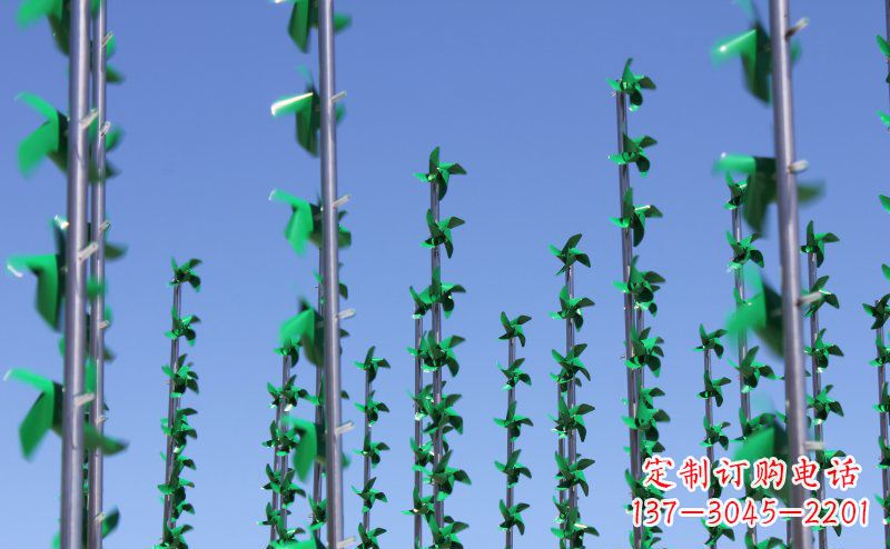 南通不锈钢风车雕塑灵动而又精致