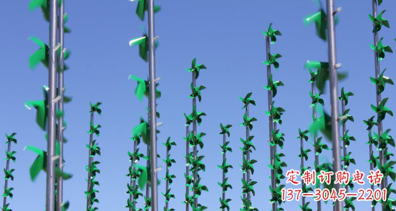 南通螺旋风车给广场景观带来的旋转欢乐