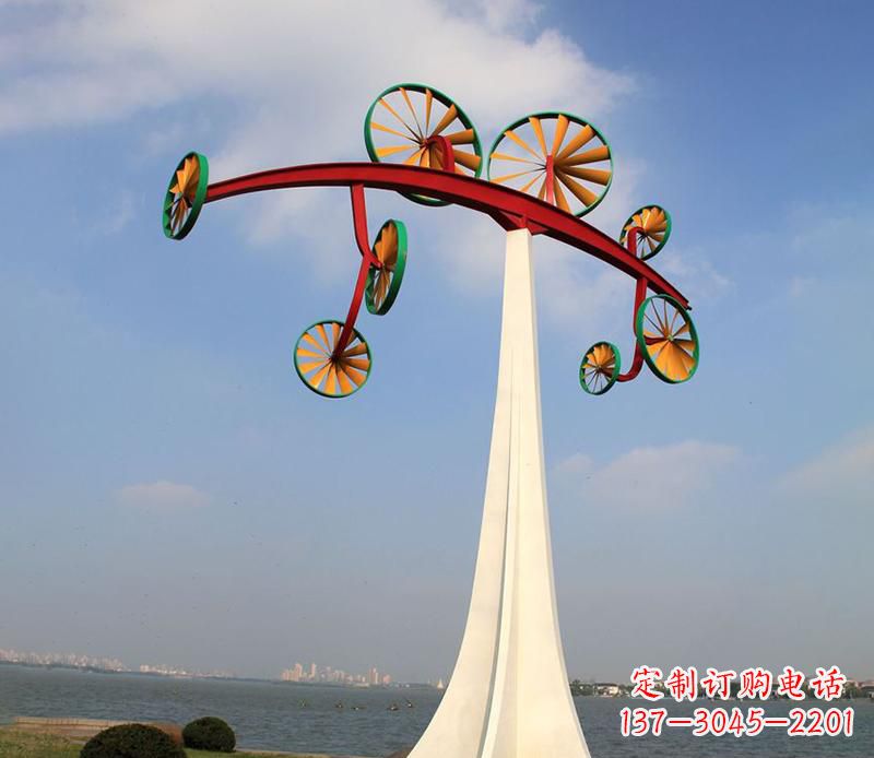 南通不锈钢风车雕塑艺术美学的完美结合