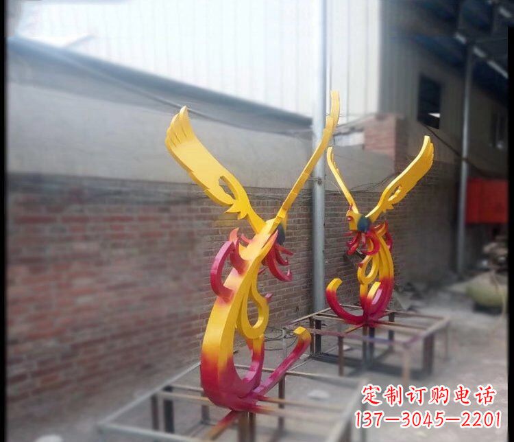 南通凤凰雕塑美化公园景观