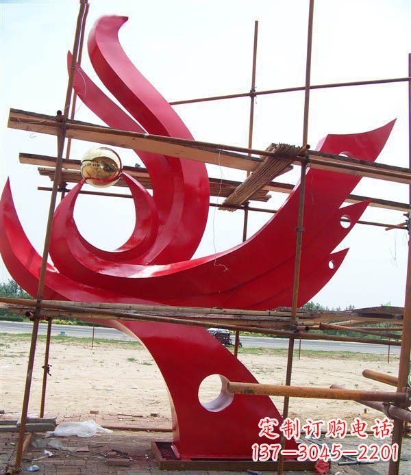南通凤凰展翅高飞——不锈钢凤凰明珠广场景观雕塑