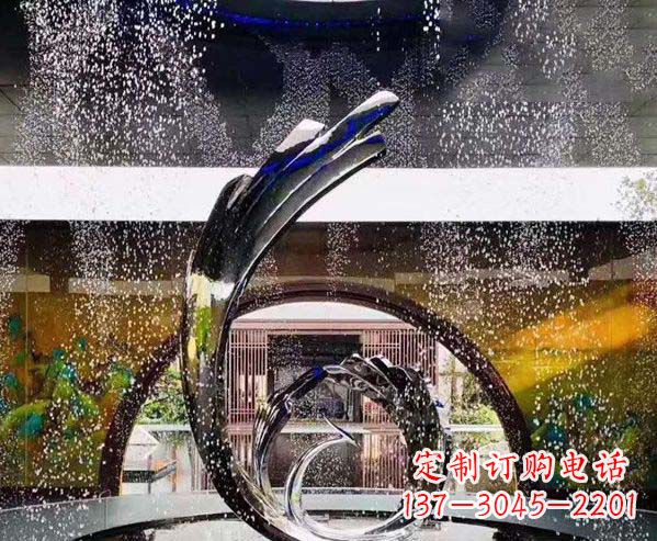 南通凤凰雕塑优雅的不锈钢艺术