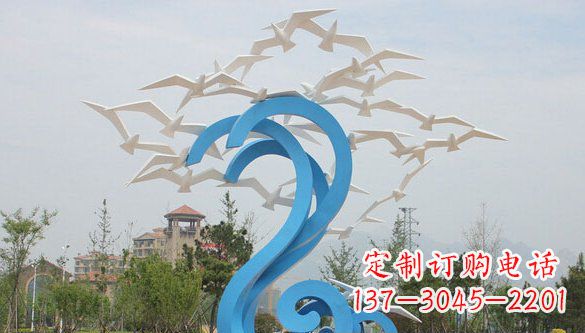 南通鸽子雕塑不锈钢的象征