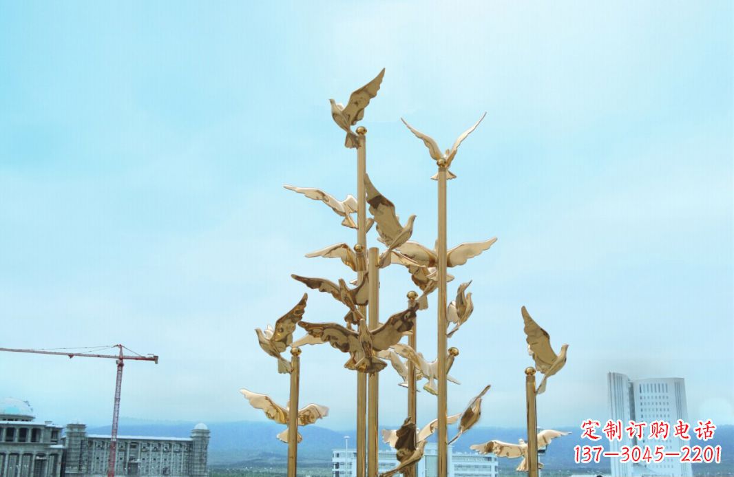 南通鸽子雕塑,传承着美好的历史