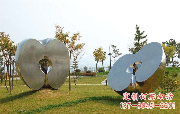 南通不锈钢苹果雕塑——珍贵的艺术瑰宝