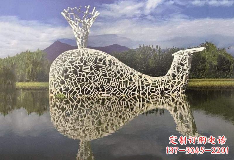 南通不锈钢鲸鱼雕塑令人惊叹的艺术之作