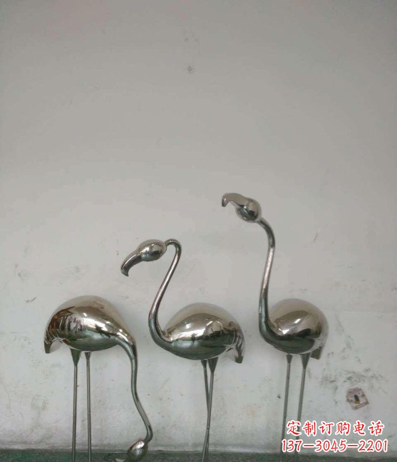 南通不锈钢火烈鸟雕塑精美的艺术之作