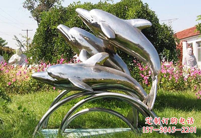南通不锈钢海豚雕塑——点亮公园的精灵