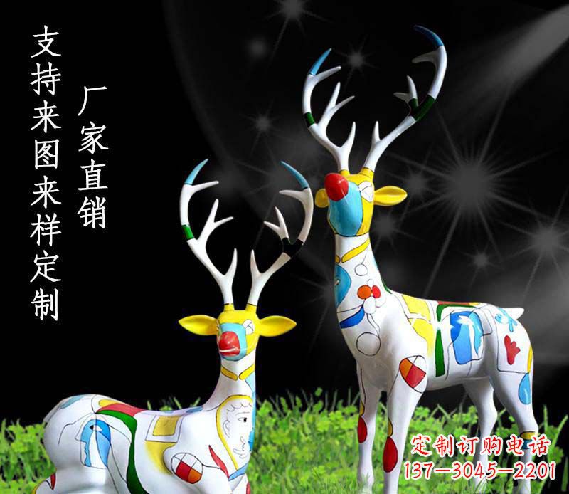南通不锈钢动物雕塑——小鹿