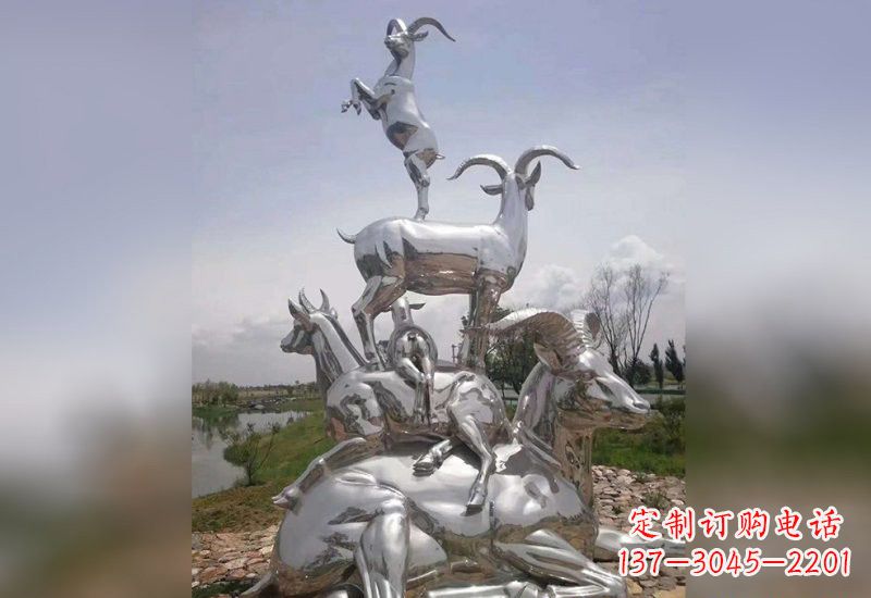 南通不锈钢羊雕塑精美绝伦