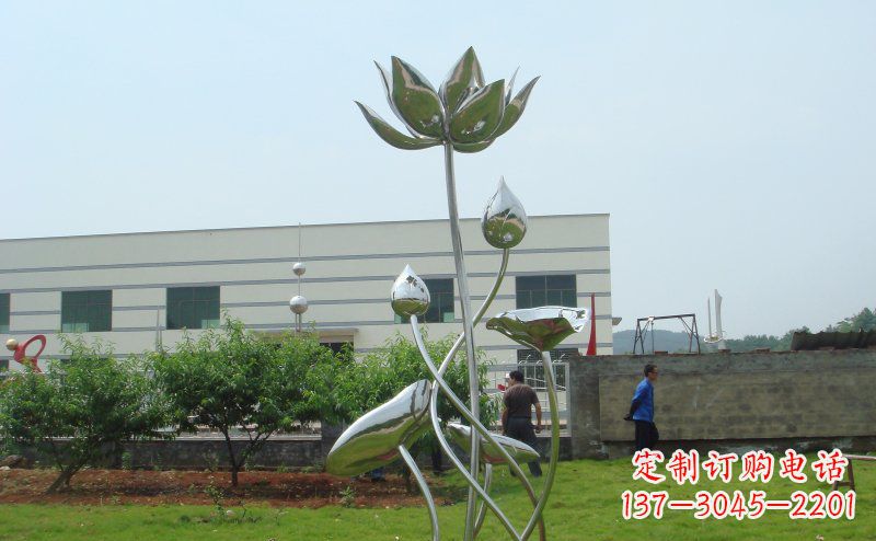 南通不锈钢荷花雕塑