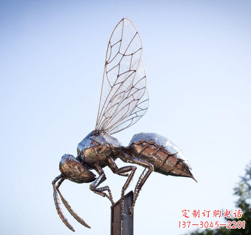 南通不锈钢公园蜜蜂雕塑精彩纷呈的自然之美