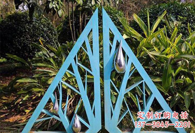 南通不锈钢树枝雕塑——点缀不锈钢公园美景