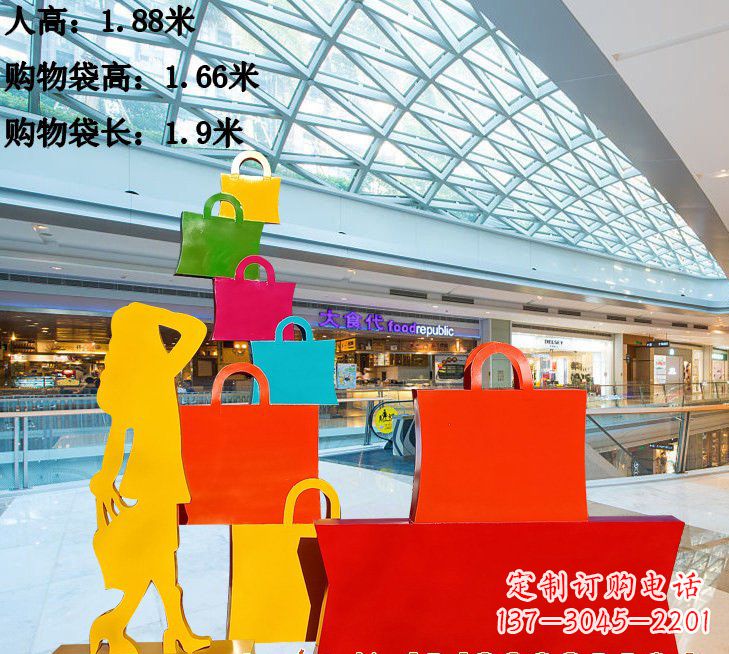 南通不锈钢购物袋雕塑艺术品的独特之处