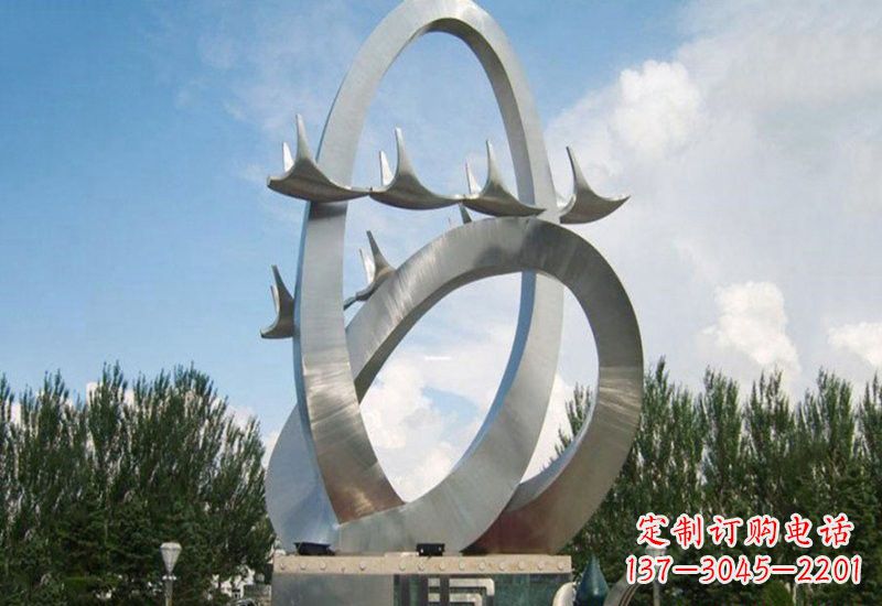 南通不锈钢天鹅雕塑