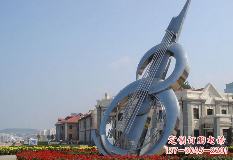 南通不锈钢大提琴雕塑