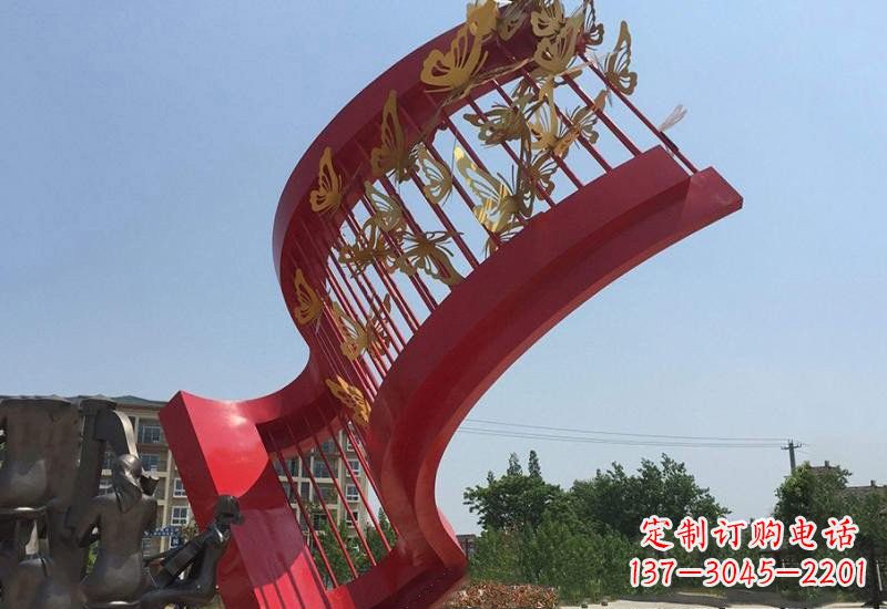 南通不锈钢蝴蝶灵动的艺术雕塑
