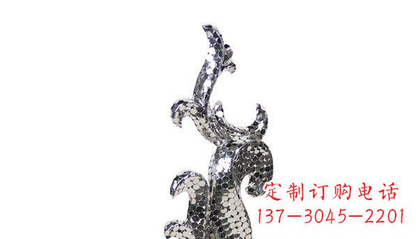 南通不锈钢海豚抽象雕塑精致的海洋之美