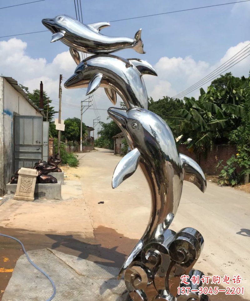 南通不锈钢海豚优雅的海洋之灵