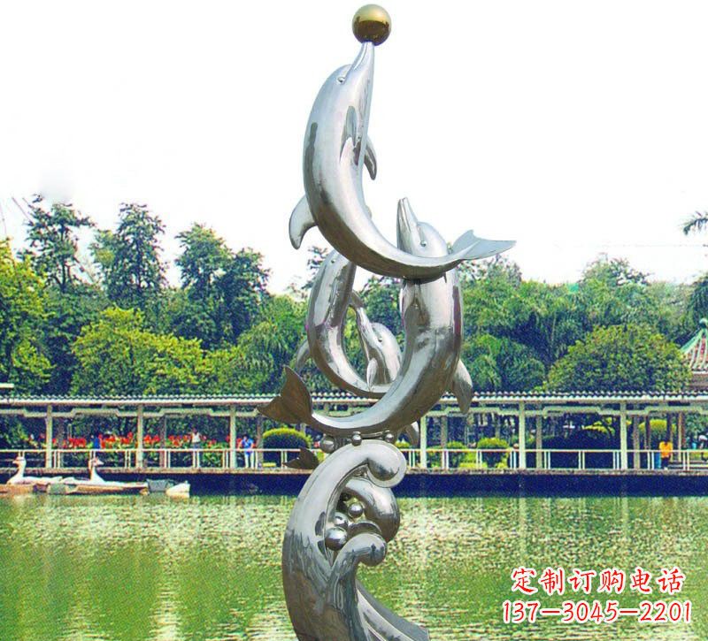 南通海豚的美丽雕塑