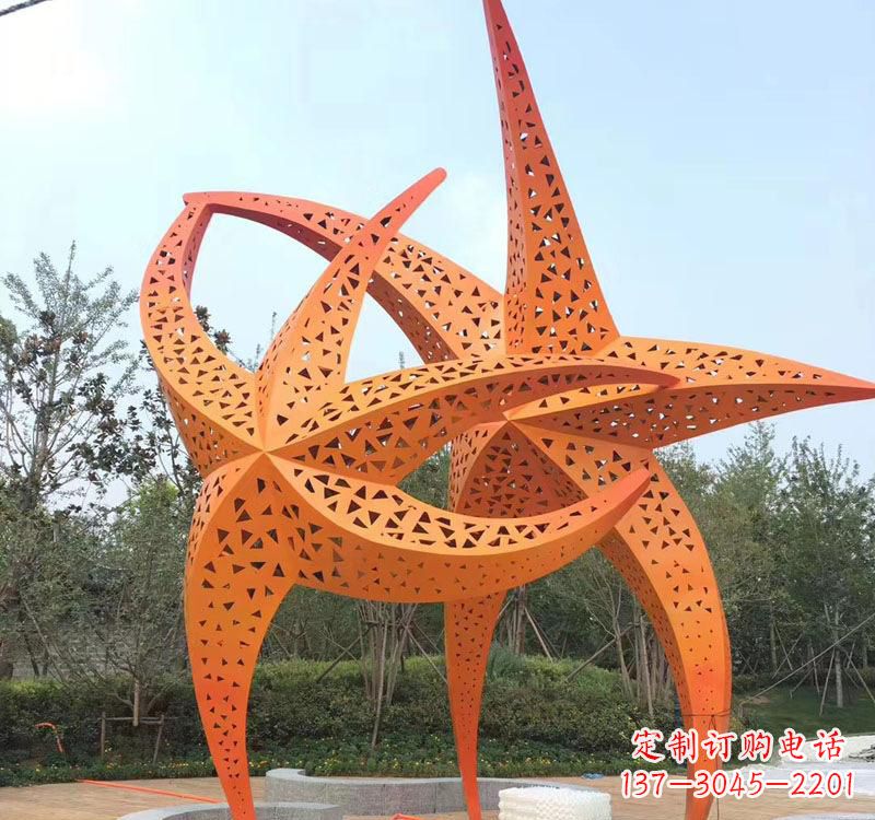 南通不锈钢海星海洋动物雕塑——美丽的海洋艺术