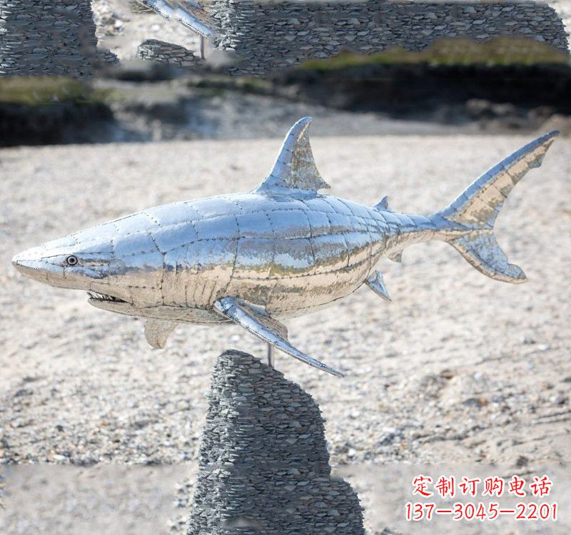 南通不锈钢海洋公园鲨鱼雕塑