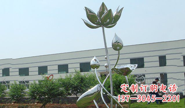 南通不锈钢荷花雕塑