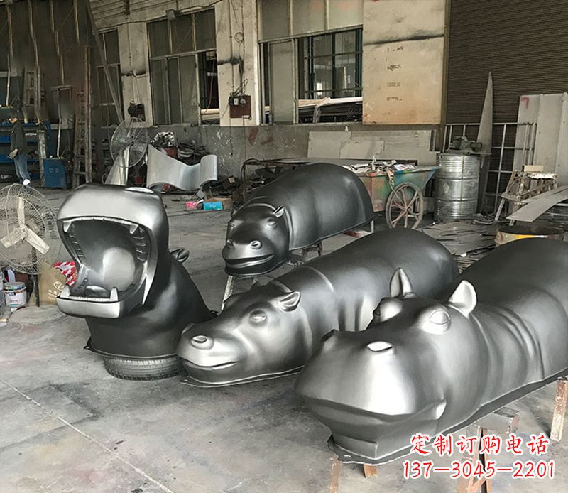 南通不锈钢河马雕塑——艺术与自然的完美结合