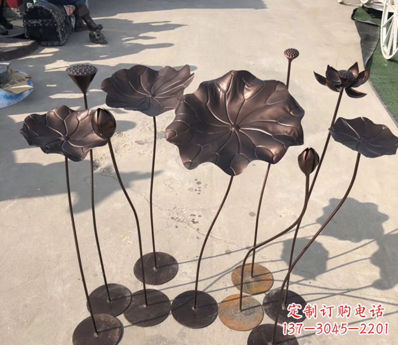 南通不锈钢荷花雕塑传承传统文化