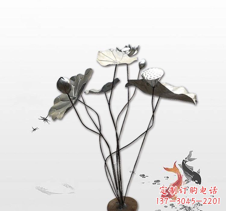 南通不锈钢荷叶雕塑艺术的精美结合