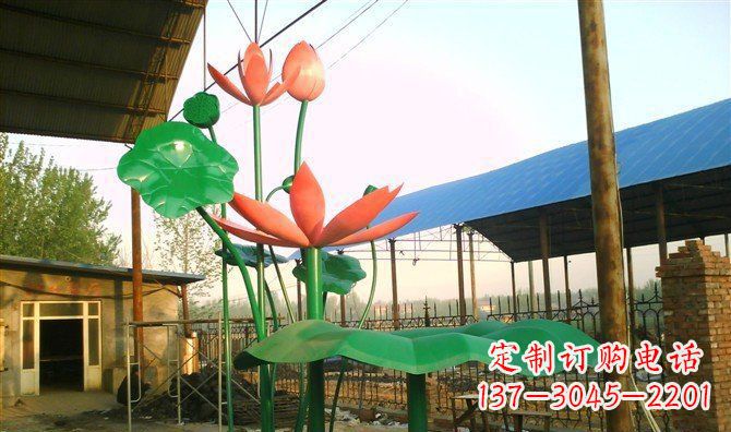 南通不锈钢荷叶雕塑精美而优雅