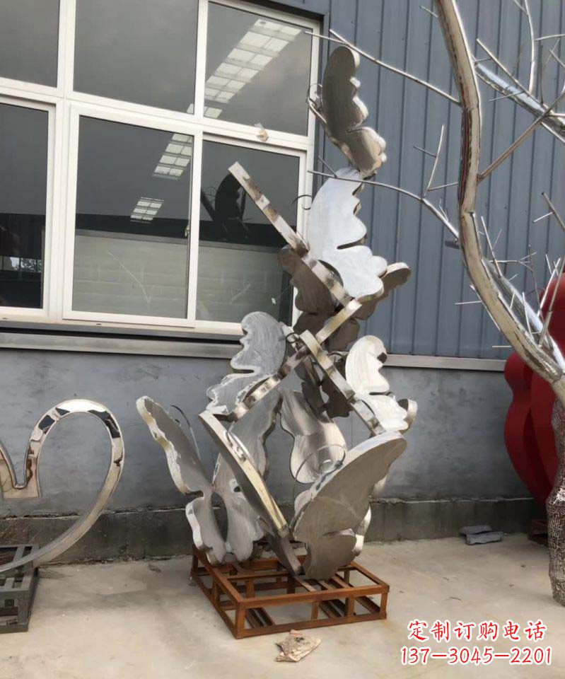 南通蝴蝶之舞不锈钢雕塑精美绝伦