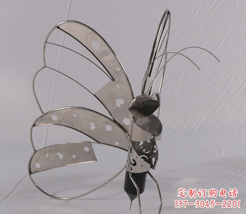 南通不锈钢蝴蝶雕塑精美的艺术品