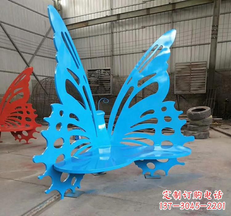 南通不锈钢蝴蝶座椅雕塑艺术精品