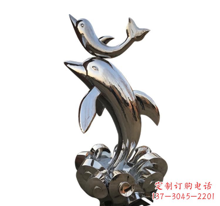 南通海豚雕塑艺术与自然的完美结合