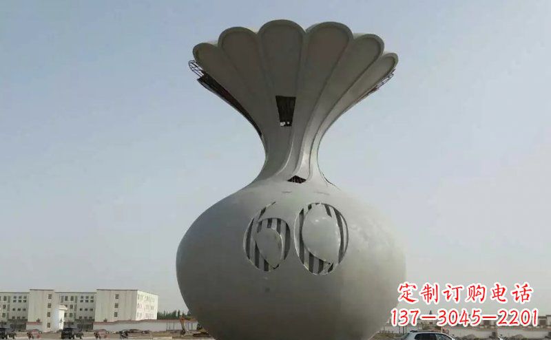 南通不锈钢花篮雕塑精美绝伦