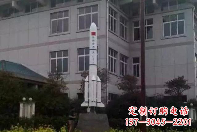 南通不锈钢火箭雕塑给城市带来无限美