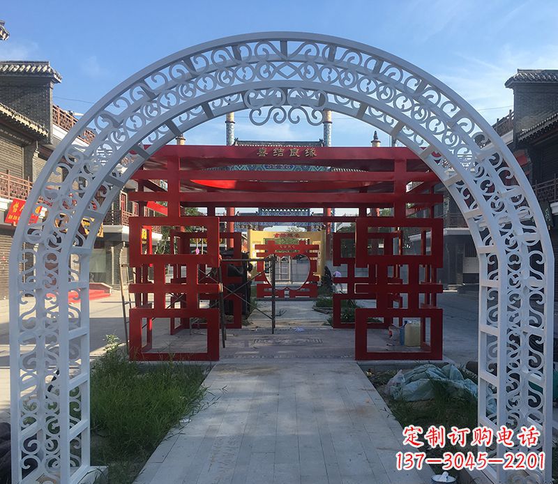 南通不锈钢拱门雕塑——精美绝伦
