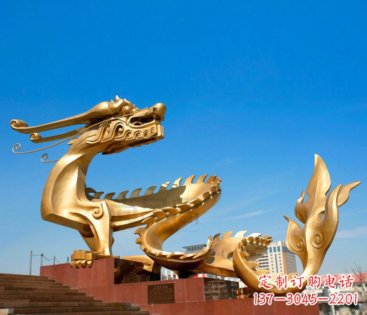 南通不锈钢金龙——雕塑之美