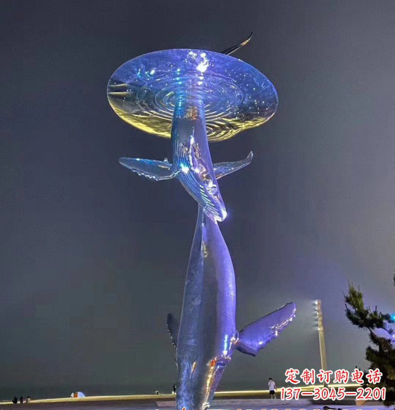 南通不锈钢鲸鱼雕塑——传承着海洋的精灵魅力