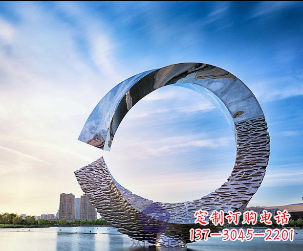 南通环绕世界的不锈钢景观雕塑