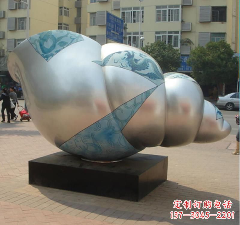 南通不锈钢海螺雕塑艺术的精美融合