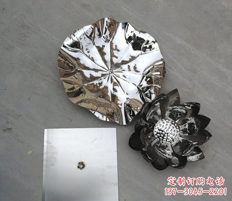 南通不锈钢荷叶公园景观雕塑