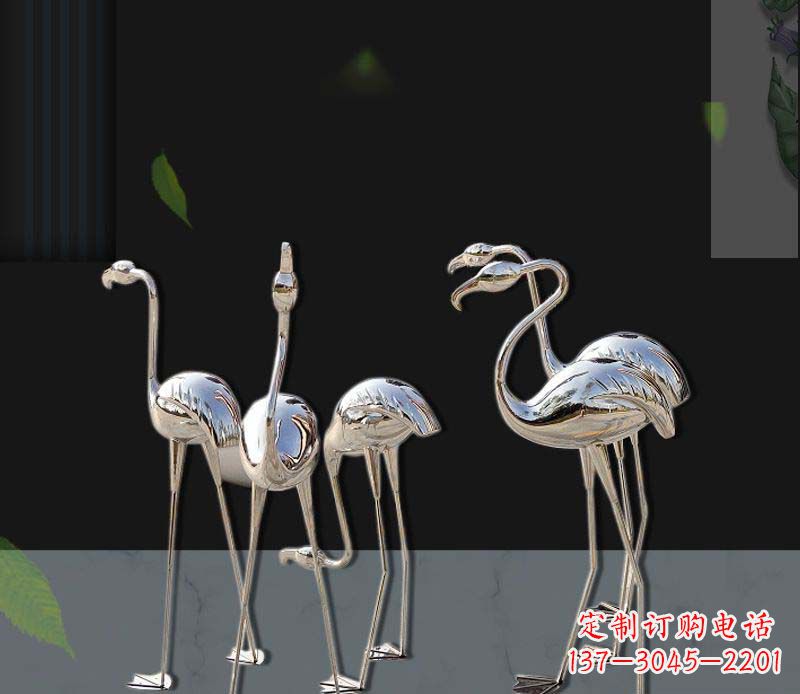 南通非凡之美不锈钢火烈鸟雕塑