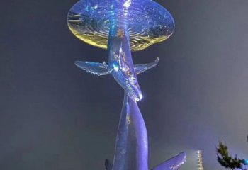 南通不锈钢鲸鱼雕塑——传承着海洋的精灵魅力