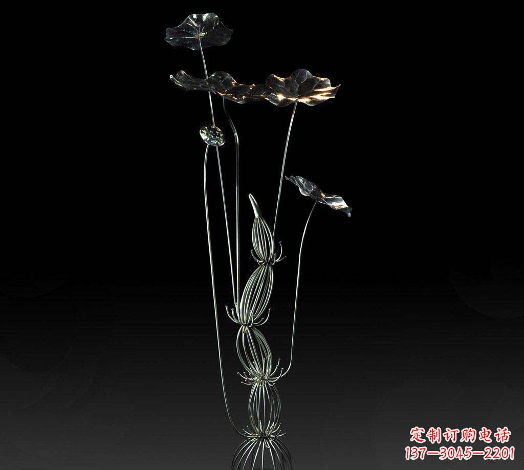 南通不锈钢荷叶雕塑精致优雅的艺术宝藏